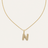 The Pavè Initial Necklace