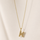 The Pavè Initial Necklace