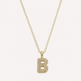 The Pavè Initial Necklace