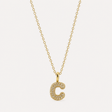 The Pavè Initial Necklace