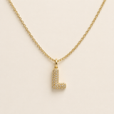 The Pavè Initial Necklace