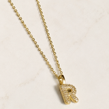 The Pavè Initial Necklace