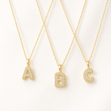 The Pavè Initial Necklace