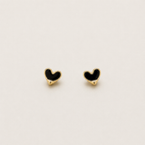 The Noir Heart Studs