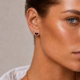 The Noir Heart Studs