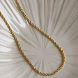 Rope twisted chain