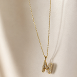 The Pavè Initial Necklace