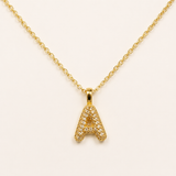 The Pavè Initial Necklace