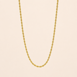 Rope twisted chain